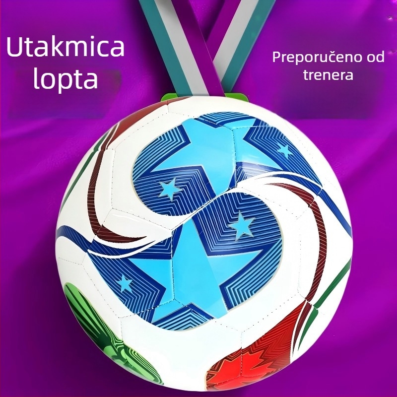 Nogometna lopta za djecu i osnovnoškolce, Svjetsko prvenstvo 2026, veličina 4 za trening, veličina 5 za natjecanje, standardna lopta za utakmice