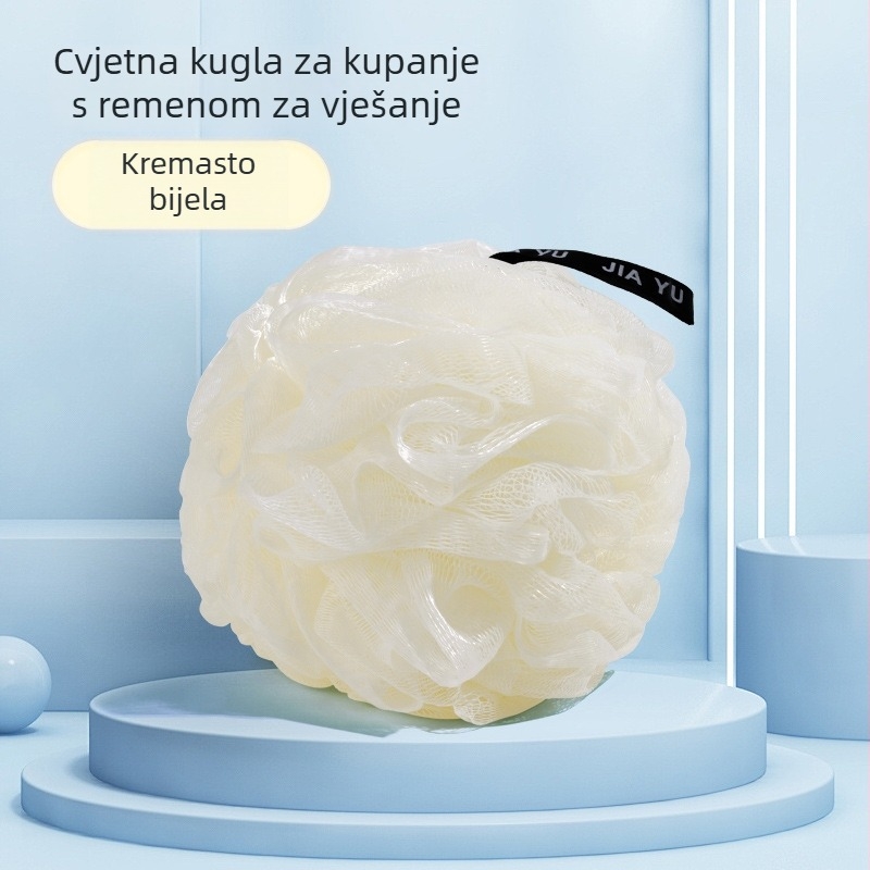 Tuš kugla s remenom za kačenje – slatka i mekana spužva za masažu leđa