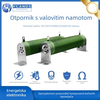 Rxg20 Keramički cijevni otpornik s namotom žice za inverter i servo, podesiva komponenta otpora