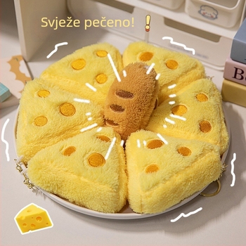 Plišana lutka inspirirana sirom, u obliku baguete, dekorativni jastuk za kauč, dar za djevojke