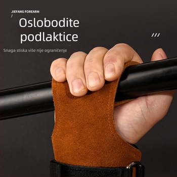 Zaštita dlanova od umjetne kože, otporna na habanje i protuklizna za zglob, oprema za fitness i dizanje utega, traka za hvatanje.
