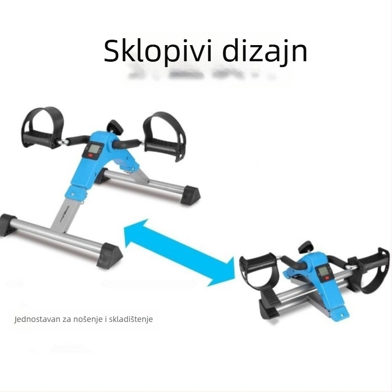 Kompaktni kućni sklopivi pedalni trenažer – mini fitness uređaj za vježbanje nogu i sagorijevanje masnoće