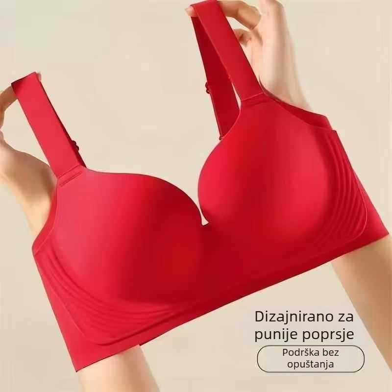 Bezešeni grudnjak za žene s velikim grudima, tan dizajn, bez žice, protiv opuštanja, podesiv, plus veličina, lijep stražnji dio