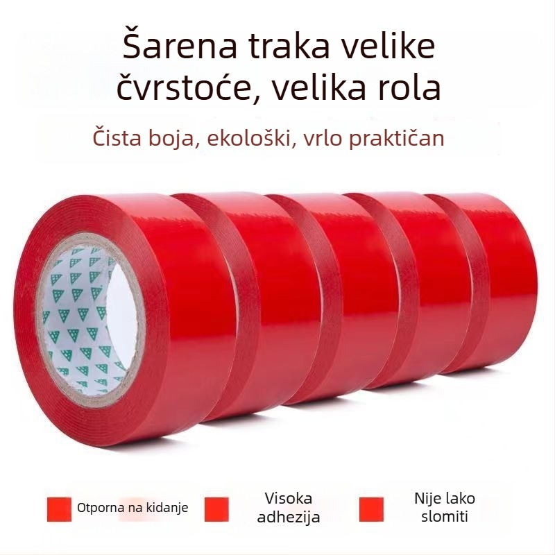 Bijela neprozorna traka za pakiranje, 4,9 cm x 100 m, BOPP film, ljepilo na bazi vode, jaka adhezija