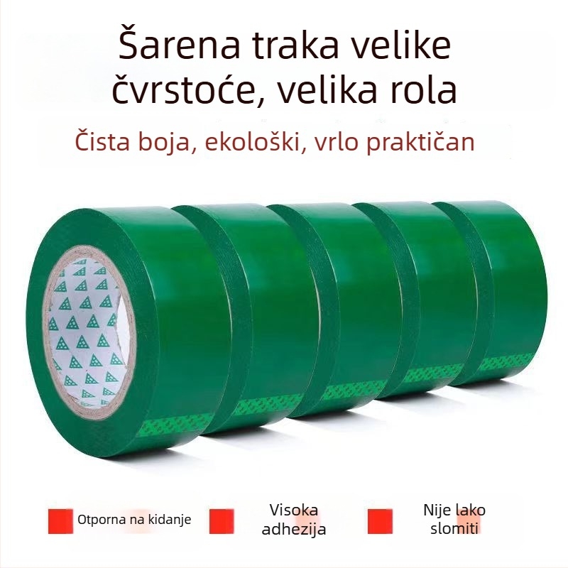 Bijela neprozorna traka za pakiranje, 4,9 cm x 100 m, BOPP film, ljepilo na bazi vode, jaka adhezija