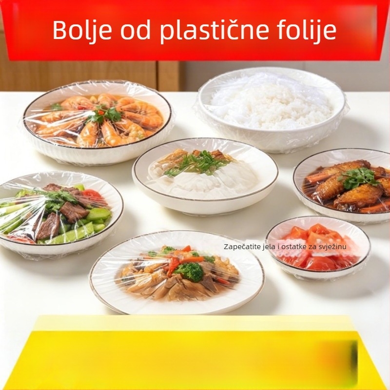 Jednokratni PE poklopci za posude, set od 2 komada, zaštita od prašine