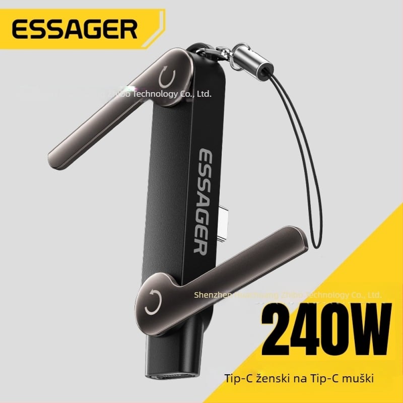 Essager uspravni držač adapter PD240W/29W za brzo punjenje, kompatibilan USB-C/Apple