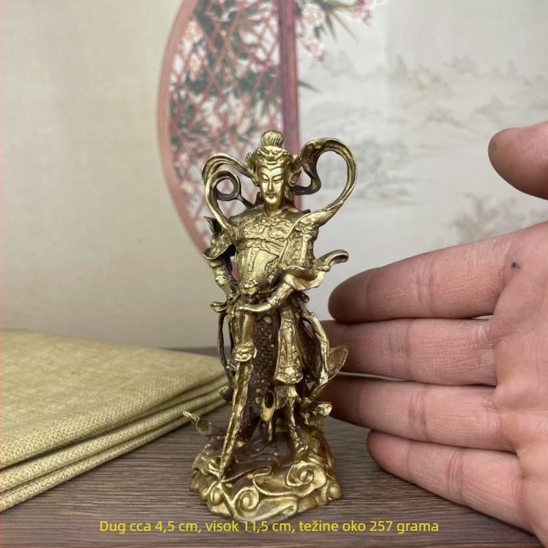 Mesing statua Wei Tuo Bodhisattva, zaštitni Bodhisattva, dekor za dom