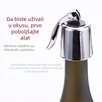 Nehrđajući čelični čep za vino za brtvljenje i očuvanje, kućna upotreba