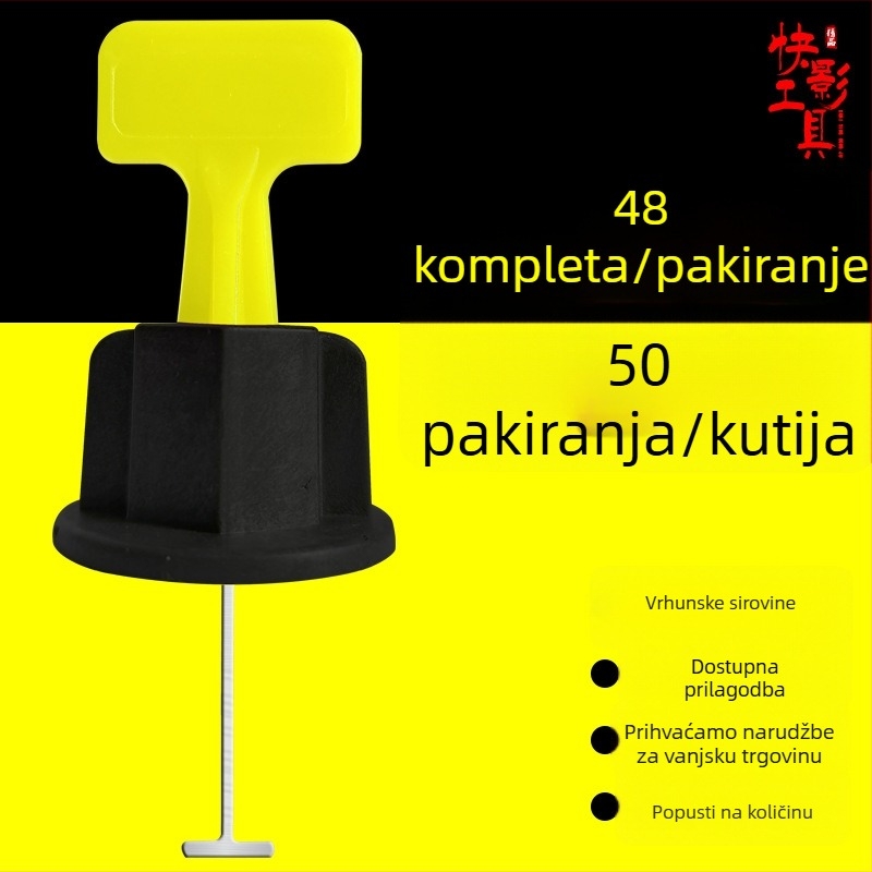 Alat za niveliranje mramornih pločica s debelom i produženom čeličnom iglom – alat za postavljanje kamena