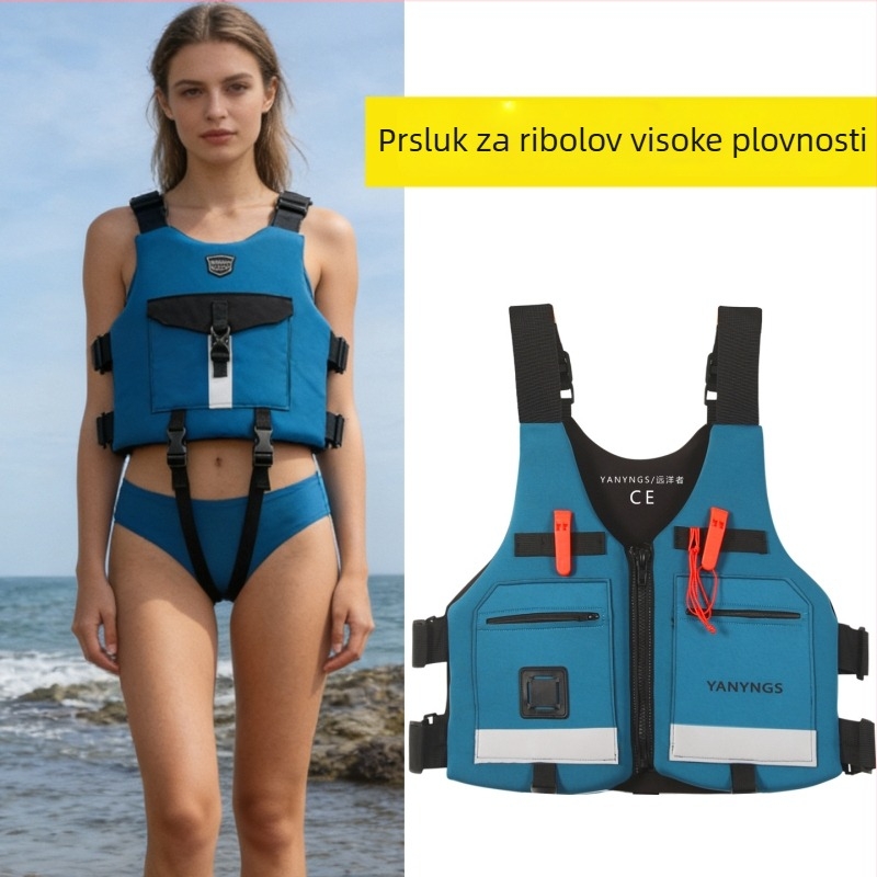 Vesta za spašavanje za ribolov za odrasle, visoke plovnosti, za morski ribolov, ribolov na varalicu, paddleboard i svestrano plivanje i ribolov