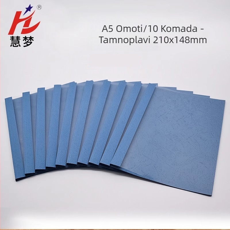 A5 termo ljepiva omotnica za dokumente, bijelo tijelo, prozirna korica, 2-15 mm debljine, uvezano u knjigu