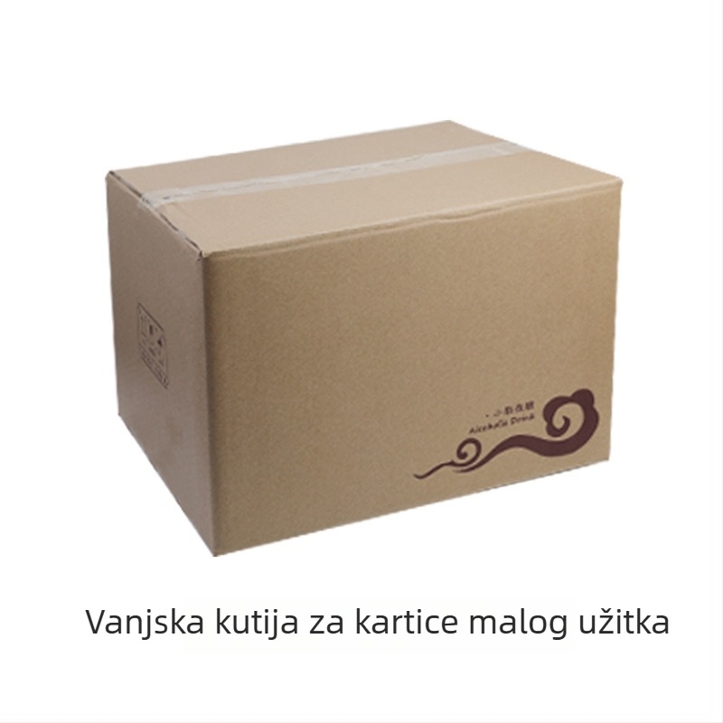 Poklon set od četiri staklene bočice likera, 125 ml, s kutijom, model Half-Mountain Bottom