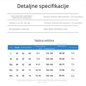 Kupaći za djevojčice 7–12 godina, brzo sušenje, jednodjelni kupaći s suknjicom, crtani stil