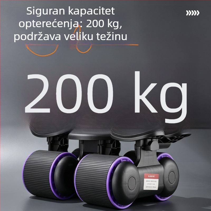 Automatski kolut za trbušnjake s podrškom za laktove — kućni fitness uređaj za vježbanje trbušnih mišića