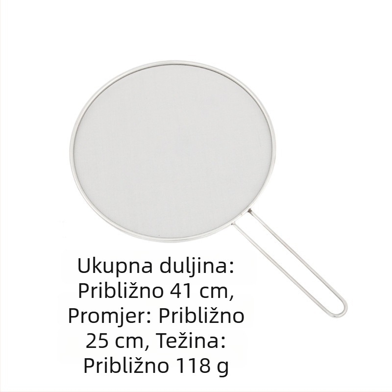 Nehrđajući čelični poklopac za posude protiv prskanja ulja, prozračni kuhinjski poklopac