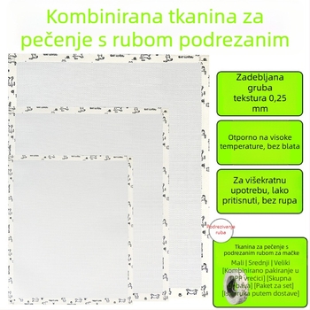 Ručna krpa za glačanje fusibilnih perlica, s ušivenim rubovima, ultradebela 0,25 mm, bez rupa, gruba tekstura
