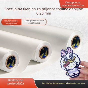 1 m široka, 0,25 mm debela podloga za glačanje za fuse beads, debeljena, višekratno upotrebljiva, s teflonskim premazom