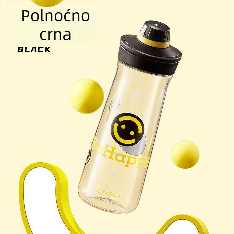 Sportska čaša za vodu, prehrambeno sigurnosti, prozirna, velika kapaciteta, plastična čaša za ured i učenice osnovne škole