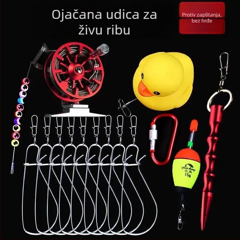 Pinceta od nehrđajućeg čelika za udice sa žičanim zaključavanjem i sustavom za držanje ribe