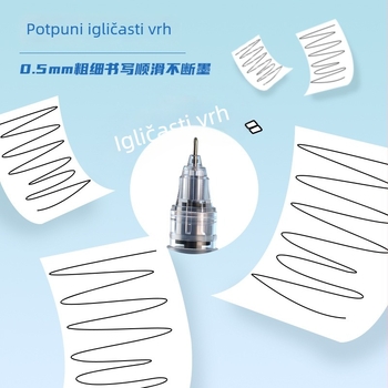 Izravna tekuća gel rollerball olovka 0,5 mm, velika kapaciteta, idealna za ispite, pisanje i potpisivanje
