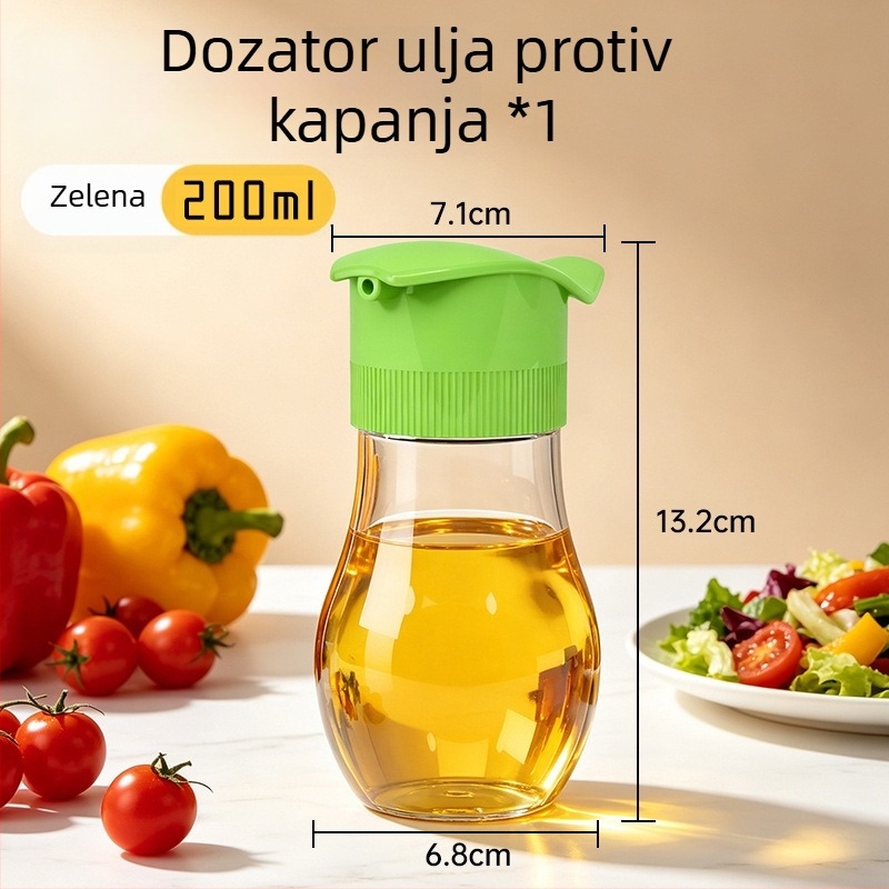 Staklena kuhinjska boca za sprečavanje curenja ulja, za sojin sos i ocat, stolna posuda za začine za kuću i restoran