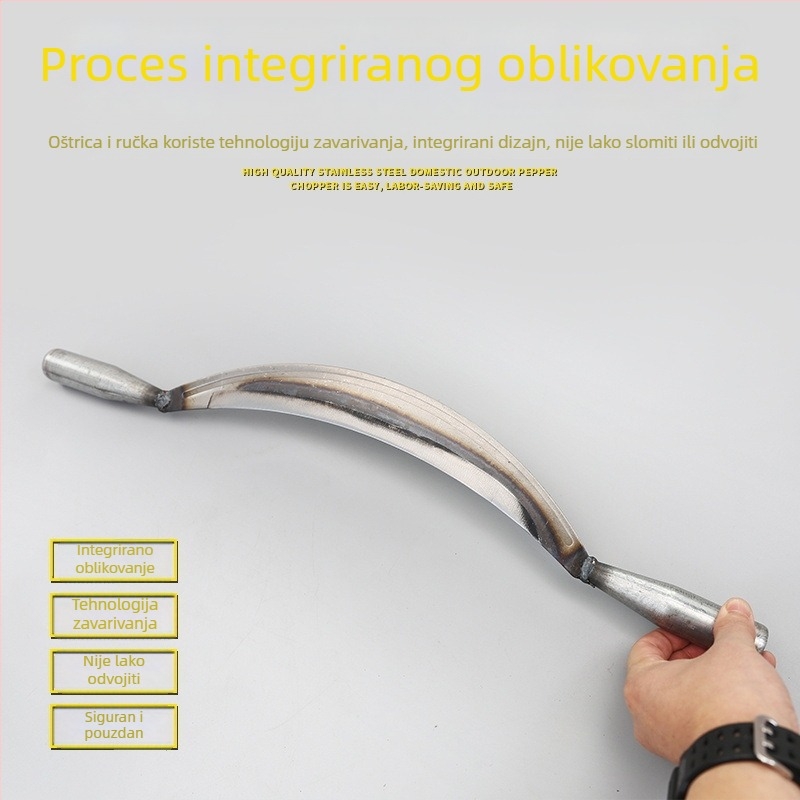 Zakrivljeni nož za uklanjanje kore od kovanog manganskog čelika – vrtni alat