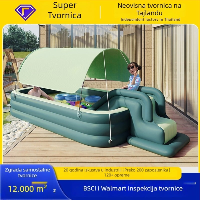 Naduvani PVC bazen za djecu i bebe, za vanjsku upotrebu