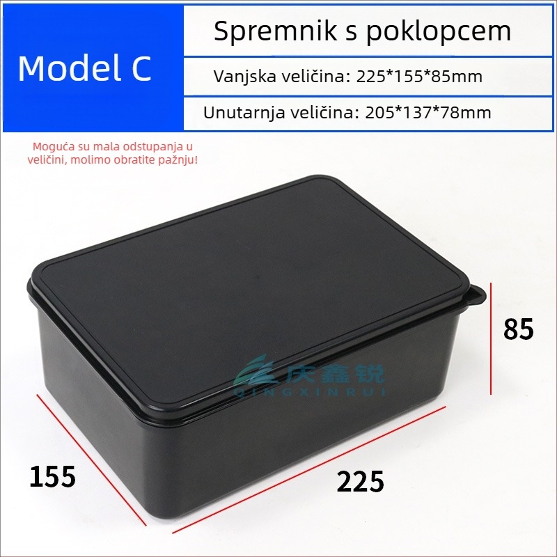 Antistatična kutija za dijelove s poklopcem