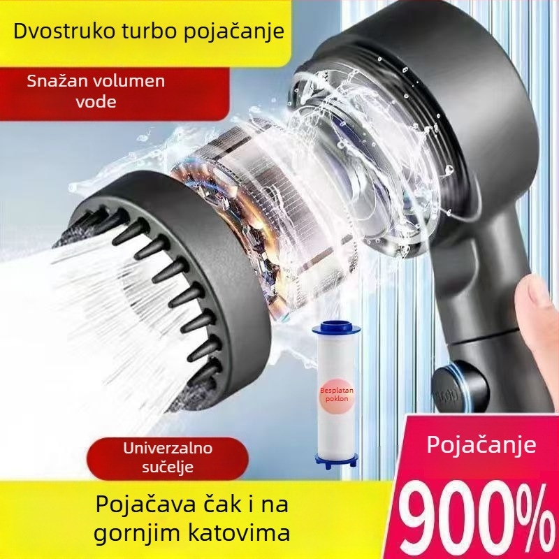 Njemačka tuš glava s filtrom i masažom visokog tlaka
