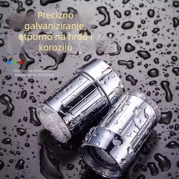 LED slavina s regulacijom temperature i promjenom boje za kućnu upotrebu, zaštićeni izlaz protiv prskanja za kuhinjski drez, pametna slavina tople i hladne vode