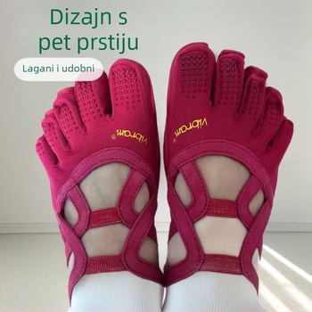 Cipele s pet prstiju za ples i jogu, s mekanom đonom za unutarnje i vanjske treninge Pilates