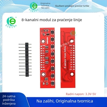 8-kanalni modul za praćenje linije, pametni robot za praćenje linije s izbjegavanjem prepreka i infracrveno otkrivanje