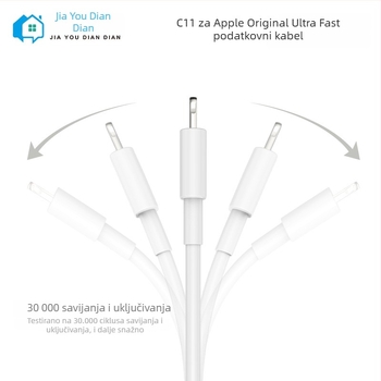 Izvorni Lightning kabel za podatke s pametnim čipom za iPhone 6-14 seriju, G-C11, bijela