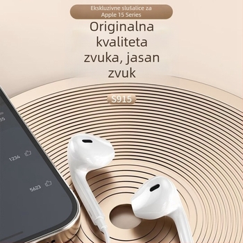 Type-C žične stereo slušalice s digitalnim čipom, kompatibilne s iPhone 15, model S915
