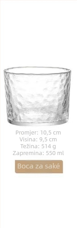 Stakleni set za piće za kućnu upotrebu, prozirni dekantor za alkohol i saké set, minimalistički stil