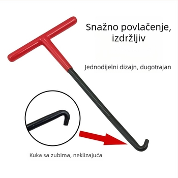 Kuka za demontažu i montiranje opruga na ispušnom cijevi motocikla
