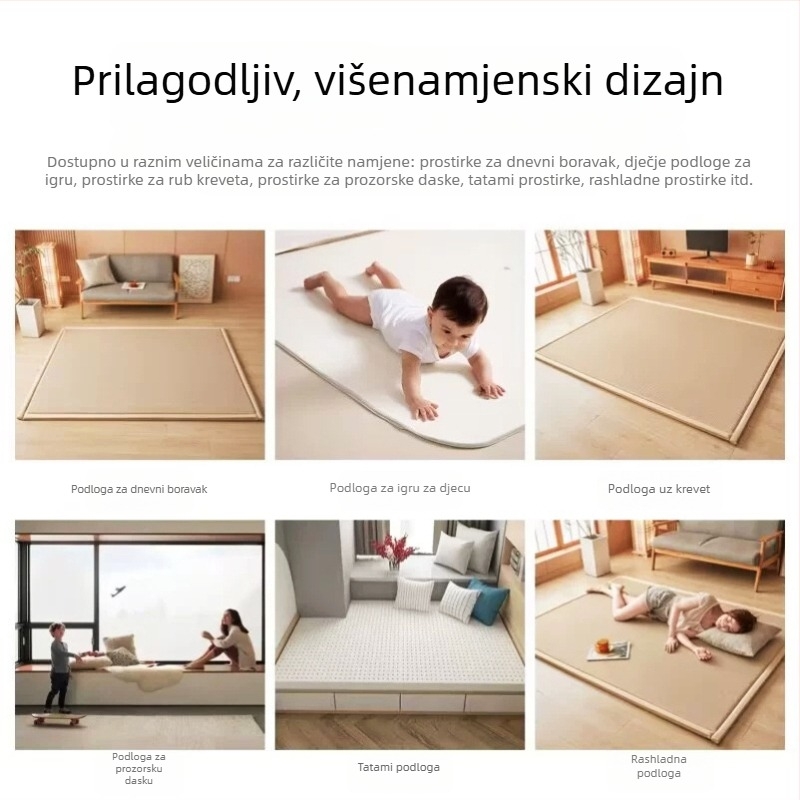 Ice Silk rashladni podni mat za pod, sklopivi tatami tepih za spavanje i puzanje