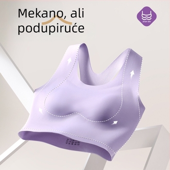Bešivni grudnjak za žene s velikim dojkama, s liftom, vizualno smanjuje siluetu, podržava bočne dojke, bežični, čašice fiksne
