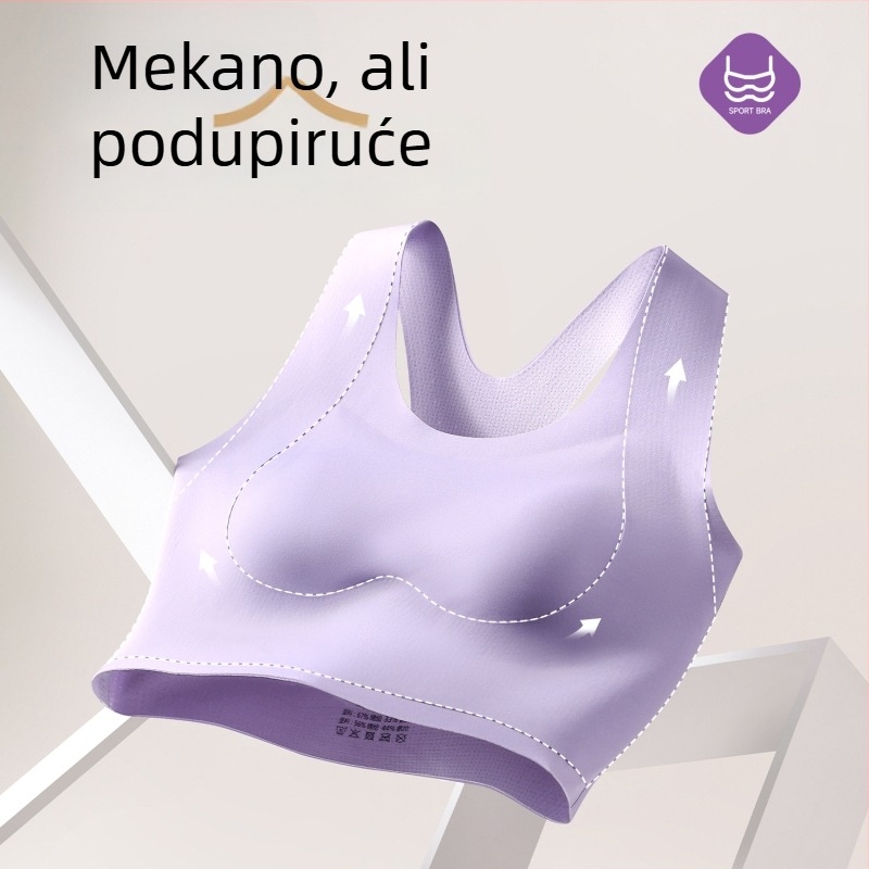 Bešivni grudnjak za žene s velikim dojkama, s liftom, vizualno smanjuje siluetu, podržava bočne dojke, bežični, čašice fiksne
