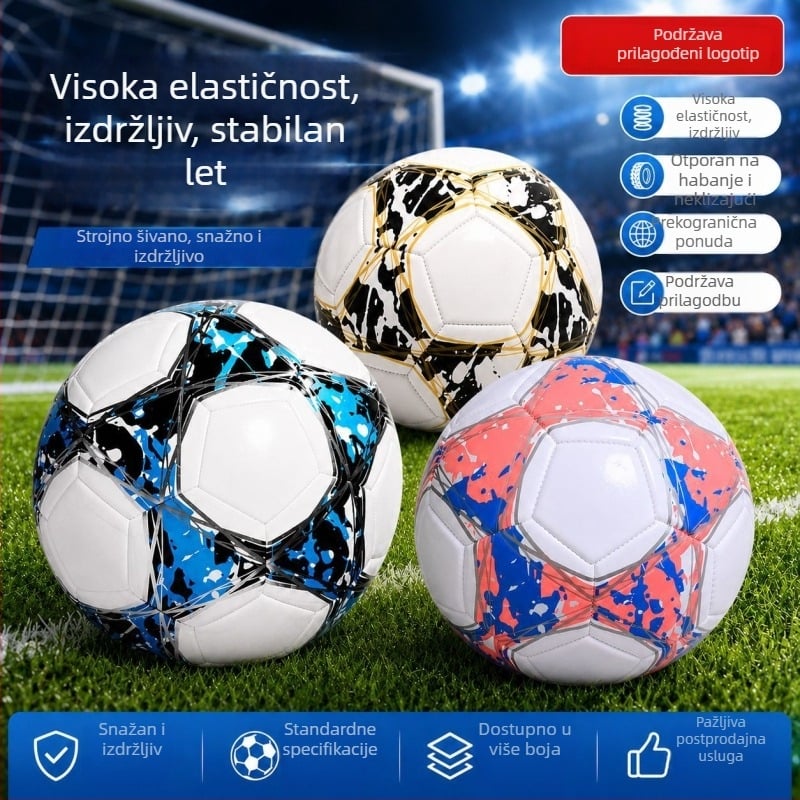 Nogomet veličine 5 s prilagodljivim logom za vanjske treninge i utak, mašinsko šiveno