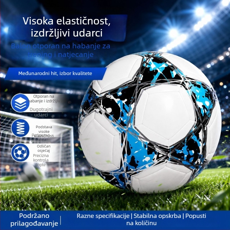 Nogomet veličine 5 s prilagodljivim logom za vanjske treninge i utak, mašinsko šiveno