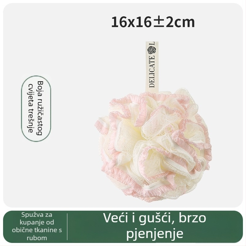 Kuglica za kupanje, stilna, izuzetno pahuljasta 80 g, extra velika za muškarce, nježna prema koži