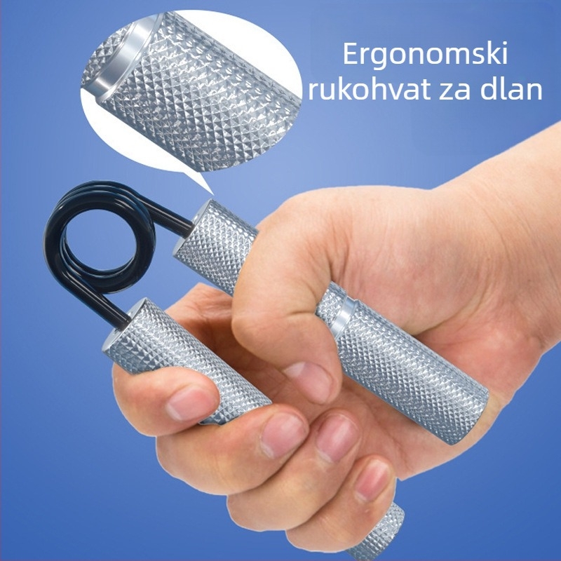 Hvat za ruku od aluminijskog legura tipa A s metalnom ručkom od opružnog čelika, univerzalni uređaj za treniranje gripa, otpor 50-300