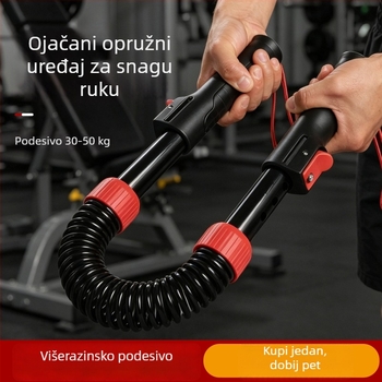 Prilagodljiva sprava za jačanje ruku i mišića prsnog koša, višefunkcionalna sprava s oprugom