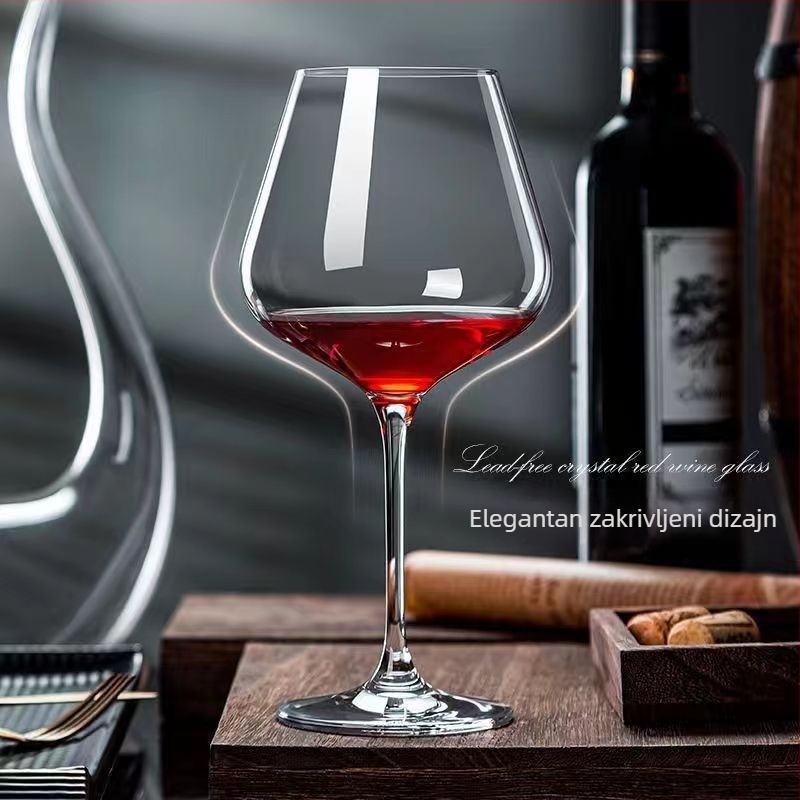 Set čaša za crveno vino s decanterom, kristalno staklo, kućna luksuzna vinska oprema