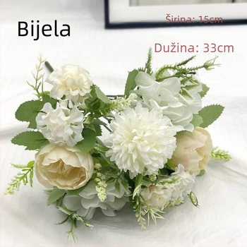 Umjetni buket ruža za vjenčanje, rekviziti za fotografiranje i kućna dekoracija
