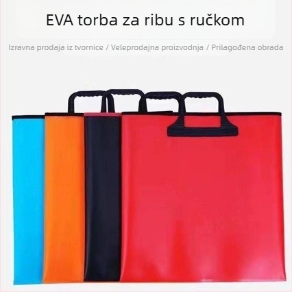 EVA torba za žive ribe, prijenosna, sklopiva i ojačana, višenamjenska torba za ribolovnu opremu za vanjsku uporabu