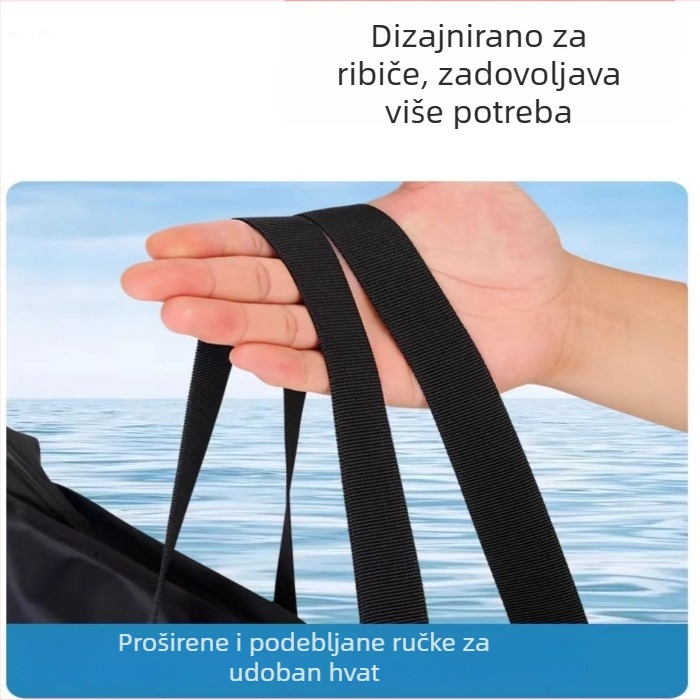 Vodootporna torba za opremu za ribolov s ručkom, sklopiva prijenosna torba za skladištenje opreme za ribolov