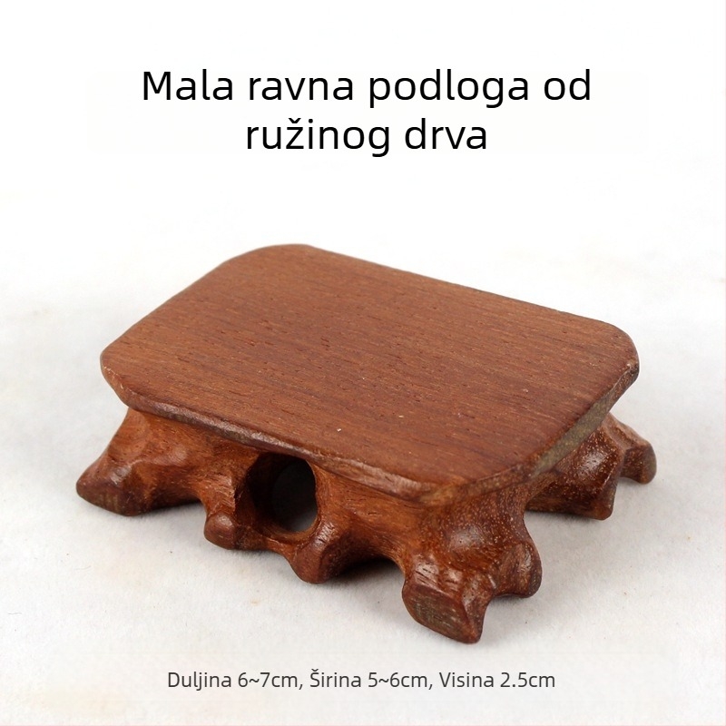 Baza za čajnik od Hailin rosewood s kořenovom rytinom i drvenim pladnjem